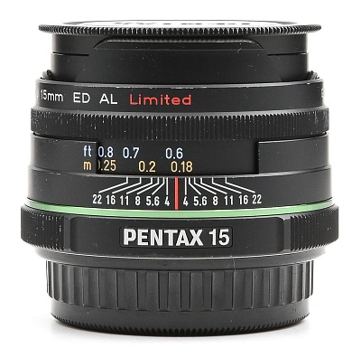 Объектив комиссионный Pentax SMC DA 15mm f/4 ED AL Limited (б/у, гарантия 14 дней, S/N 9332137)