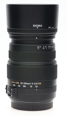 Объектив комиссионный Sigma AF 50-200mm f/4-5.6 Canon EF-S (б/у, гарантия 14 дней, S/N 12084502)