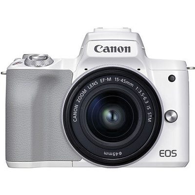 Фотоаппарат беззеркальный Canon EOS M50 Mark II Kit 15-45mm f/3.5-5.6 IS STM White