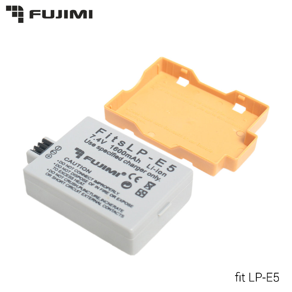 Аккумулятор Fujimi LP-E5, для Canon 450D/ 500D/1000D - «Бинар» Аккумулятор Fujimi LP-E5, для Canon 450D/ 500D/1000D