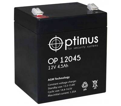 Аккумулятор Optimus OP 12045 (4,5Ач/12В) 