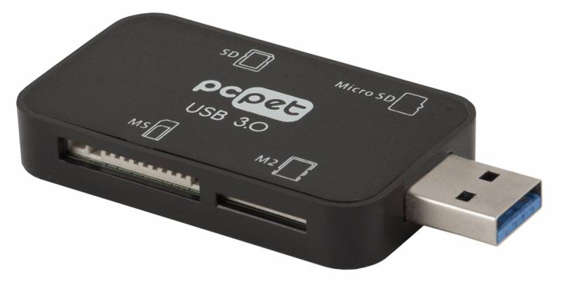 Картридер PC Pet BW-C308A, USB 3.0 - «Бинар» Картридер PC Pet BW-C308A, USB 3.0