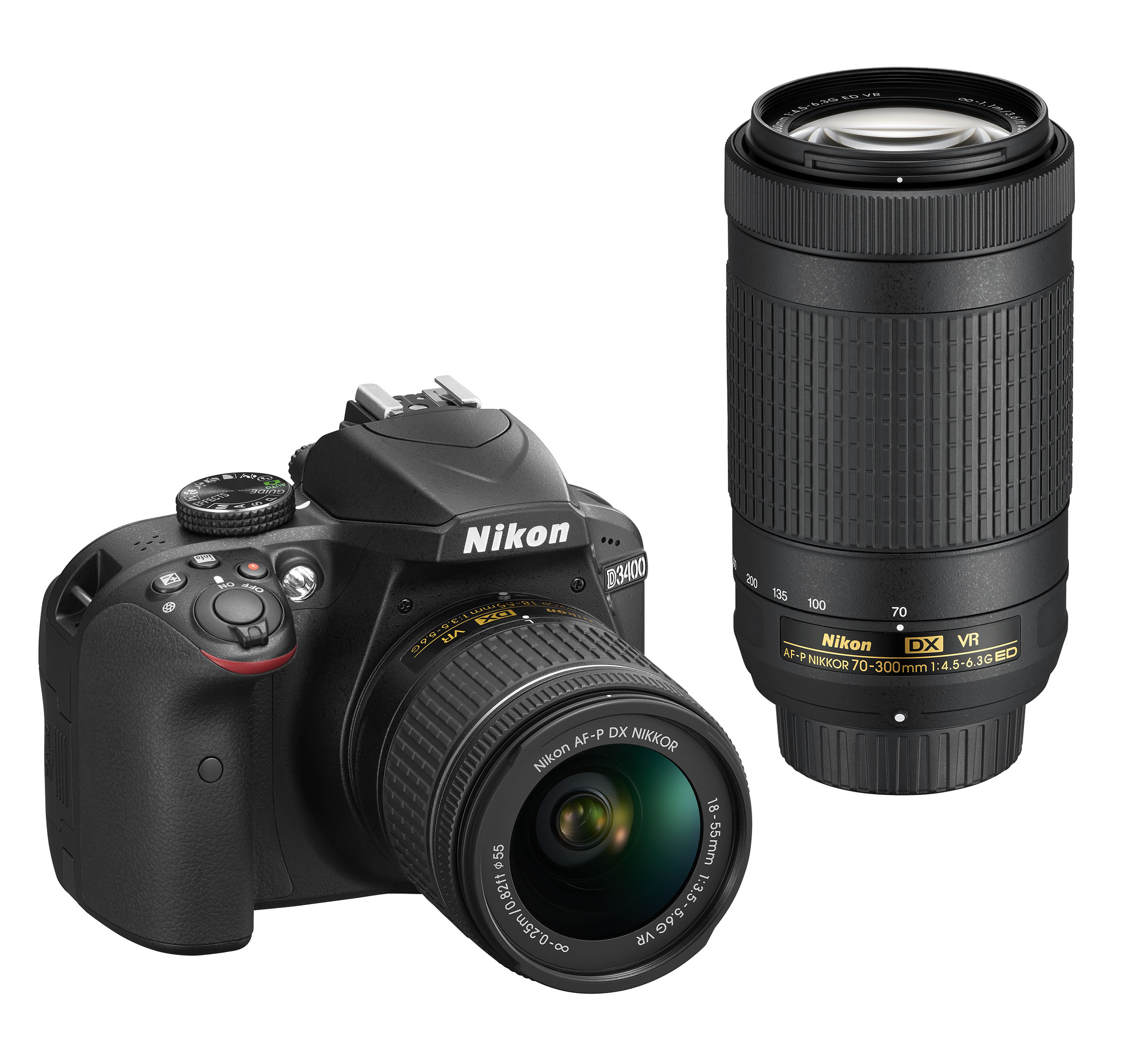 Фотоаппарат Nikon D3400 Kit 18-55mm AF-P DX VR + 70-300mm AF-P DX VR - «Бинар» Фотоаппарат Nikon D3400 Kit 18-55mm AF-P DX VR + 70-300mm AF-P DX VR