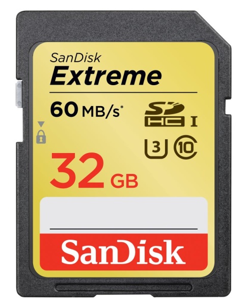 Карта памяти SanDisk SDHC Card 32GB (SDSDXN-032G-G46) Extreme 60Mb/s UHS-I - «Бинар» Карта памяти SanDisk SDHC Card 32GB (SDSDXN-032G-G46) Extreme 60Mb/s UHS-I