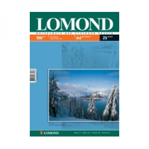 Фотобумага LOMOND A4 Односторонняя матовая, 180 г/м2, 25 листов