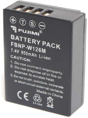 Аккумулятор Fujimi FBNP-W126M, для Fujifilm X-T3/X-Pro2/X-T30/X-T20/X-T10/X-T2