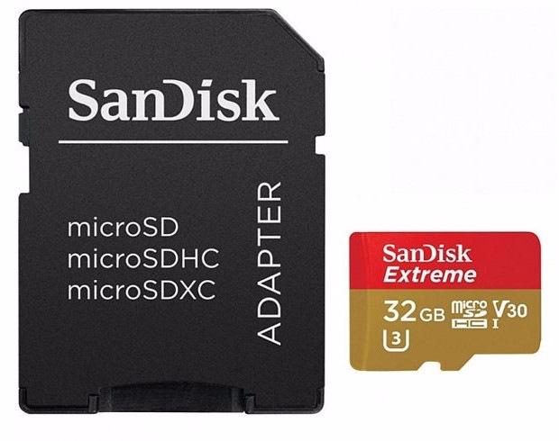 Карта памяти SanDisk microSDHC 32GB (SDSQXAF-032G-GN6MA) Class 10 UHS-I U3 Extreme 60Mb/s SD адаптер - «Бинар» Карта памяти SanDisk microSDHC 32GB (SDSQXAF-032G-GN6MA) Class 10 UHS-I U3 Extreme 60Mb/s SD адаптер