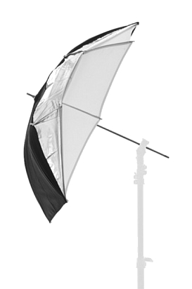 Зонт Lastolite LU4523F Black/Silver/White Комбинированный 93см - «Бинар» Зонт Lastolite LU4523F Black/Silver/White Комбинированный 93см
