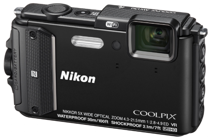 Фотоаппарат Nikon Coolpix AW130 Black (16Mp, 5x zoom, SD, USB, 3", GPS+ГЛОНАСС, Водонепроницаемый) - «Бинар» Фотоаппарат Nikon Coolpix AW130 Black (16Mp, 5x zoom, SD, USB, 3", GPS+ГЛОНАСС, Водонепроницаемый)