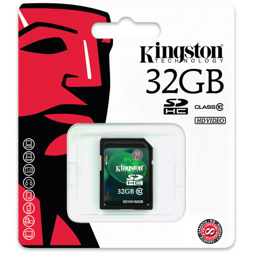 Карта памяти Kingston SDHC 32GB SD10V/32Gb Class 10 - «Бинар» Карта памяти Kingston SDHC 32GB SD10V/32Gb Class 10