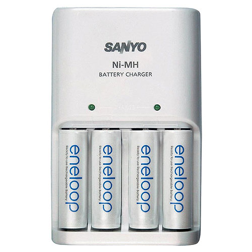 Зарядное устройство SANYO Eneloop MQN04-E-4-3UTGB (АА, ААА) 8ч +,4*1900 mAh AA - «Бинар» Зарядное устройство SANYO Eneloop MQN04-E-4-3UTGB (АА, ААА) 8ч +,4*1900 mAh AA