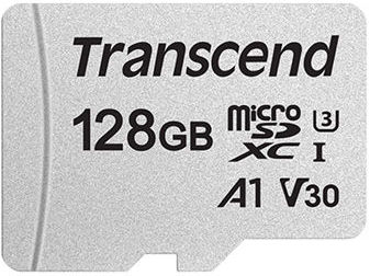 Карта памяти Transcend microSDXC 128GB UHS-I U3 V30 A1 R95/W45MB/s (TS128GUSD300S-A)