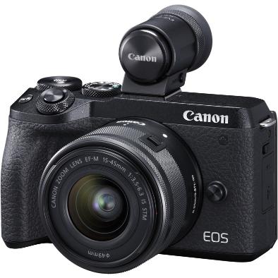Фотоаппарат беззеркальный Canon EOS M6 Mark II Kit 15-45mm IS STM + EVF