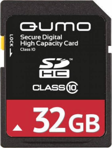 Карта памяти QUMO SDHC Card 32GB Class 10 - «Бинар» Карта памяти QUMO SDHC Card 32GB Class 10