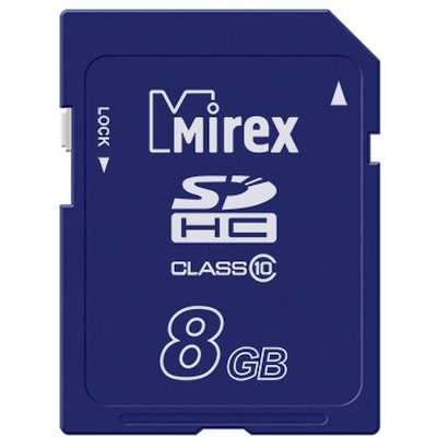 Карта памяти Mirex SDHC 8GB R25/W10MB/s (13611-SD10CD08)