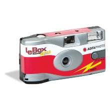 Одноразовый пленочный фотоаппарат AGFA LeBox 400/27, со вспышкой