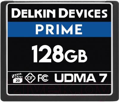 Карта памяти Delkin Devices Prime CF 128GB 1050X R160/W120MB/s (DDCFB1050128)