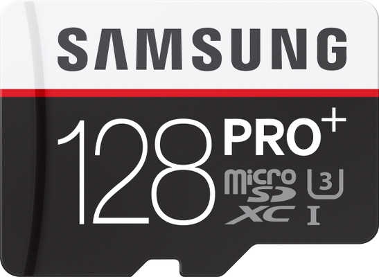 Карта памяти Samsung Pro plus microSD 128Gb (MB-MD128D), class 10 UHS-i U3 95Mb/s (SD адаптер) - «Бинар» Карта памяти Samsung Pro plus microSD 128Gb (MB-MD128D), class 10 UHS-i U3 95Mb/s (SD адаптер)