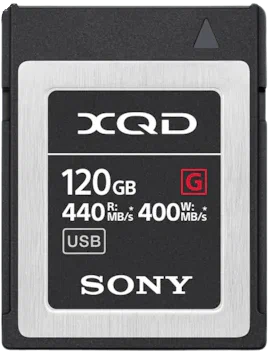 Карта памяти комиссионная Sony XQD 120GB R440/W400MB/s (QDG120F) (б/у)