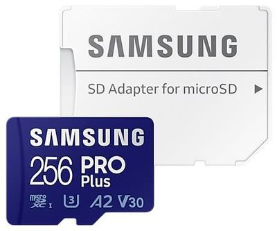 Карта памяти Samsung Pro Plus microSDXC 256GB U3 A2 V30 UHS-I R160/W120 (MB-MD256KA/EU)