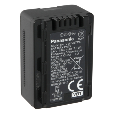 Аккумулятор Panasonic VW-VBT190E-K, для HC-V770EE/HC-W570EE/HC-W580EE/HC-VX870EE/HC-VX980EE
