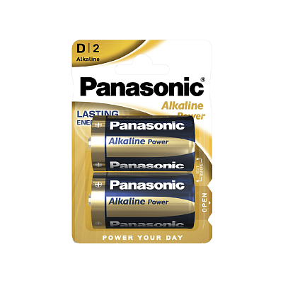 Батарейка Panasonic Alkiline Power LR20REB/2BP тип D (цена за блистер из 2шт)