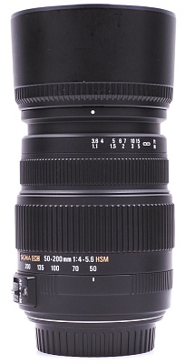 Объектив комиссионный Sigma AF 50-200mm f/4-5.6 DC OS HSM Canon EF-S (б/у, гар-я 14дней, S/N11749789