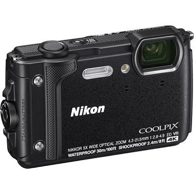 Фотоаппарат Nikon Coolpix W300 Black (16Mp/5x/4K/Wi-Fi/BT)