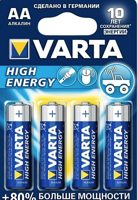 Батарейка Varta LR6 Longlife POWER 4BL