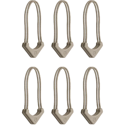 Пуллер-петля для молнии WANDRD WORRYLESS Zipper Puller бежевый (6 пар)