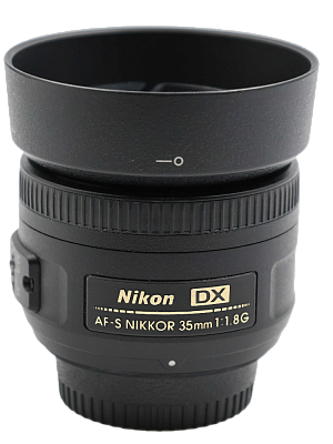 Объектив комиссионный Nikon 35mm f/1.8G AF-S DX Nikkor (б/у, гарантия 14 дней, S/N 3667029)