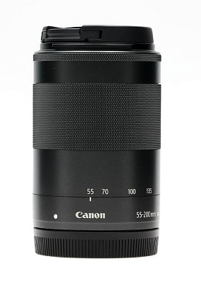 Объектив комиссионный Canon EF-M 55-200mm f/4.5-6.3 IS STM Black (б/у,S/N 883206001398)
