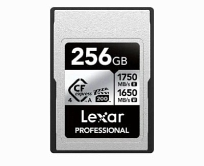 Карта памяти Lexar Professional Silver CFexpres 4.0 Type A 256GB R1750/W1650MB/s (LCAEXS4256G-RNENG)
