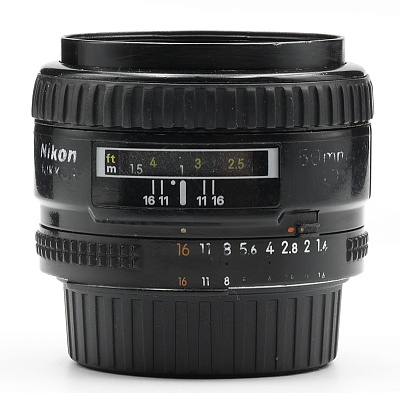 Объектив комиссионный Nikon 50mm f/1.4D AF Nikkor F (б/у, гарантия 14 дней, S/N стерт)