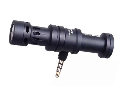 Микрофон Commlite CoMica CVM-VS08, накамерный, направленный, 3.5mm