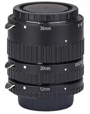 Макрокольца Phottix 3 Ring Auto-Focus AF Macro Extension Tube с поддержкой авто-фокуса для Canon EF