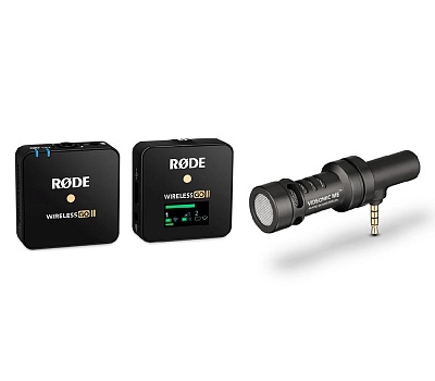 Микрофон Rode Wireless GO II Single + VideoMic ME, беспроводной, всенаправленный, 3.5mm