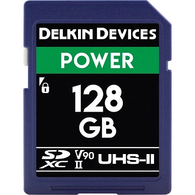 Аренда карты памяти Delkin Devices Power SDXC 128GB UHS-II U3 V90 R300/W250MB/s