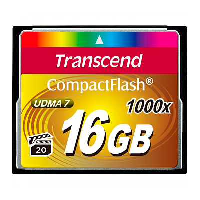 Аренда карты памяти Transcend Compact Flash 16GB 1000x (160/120Mb/s)