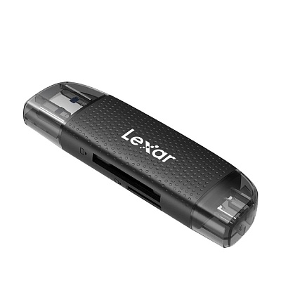 Картридер Lexar microSD и SD (LRW310U-BNBNG) Dual Slot USB-A/C USB 3.1