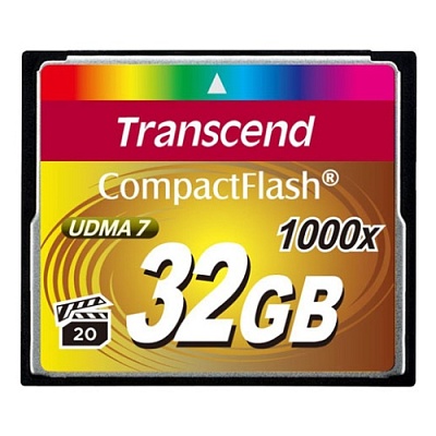 Аренда карты памяти Transcend Compact Flash 32GB 1000x (160/120Mb/s)