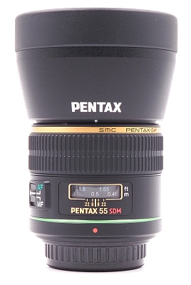 Объектив комиссионный Pentax SMC DA* 55mm f1.4 SDM (б/у, гарантия 14 дней, S/N 9134770)