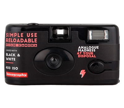 Многоразовый пленочный фотоаппарат Lomography Simple Use Camera 400/27 B&W