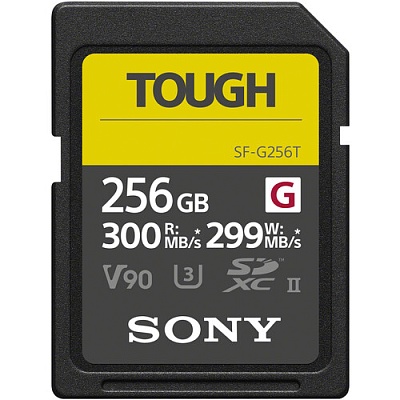 Карта памяти Sony Tough SDXC 256GB UHS-II U3 V90 R300/W299MB/s (SF-G256T)