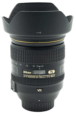 Объектив комиссионный Nikon 24-120mm f/4 ED VR (б/у, гар-я 14 дней, S/N 62345795)