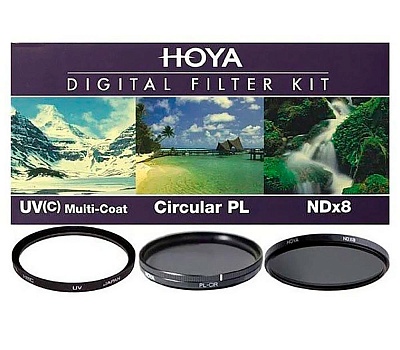Комплект светофильтров Hoya DIgital filter kit: UV (C) HMC Multi, PL-CIR, NDX8 72mm