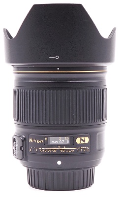 Объектив комиссионный Nikon 28mm f/1.8G AF-S Nikkor (б/у, гарантия 14 дней, S/N 239998)