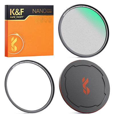 Светофильтр K&F Concept Nano-X Magnetic Black Mist 1/4 MRC 72mm смягчающий