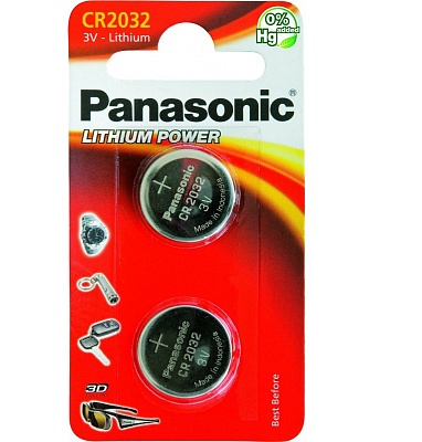 Батарейка Panasonic CR-2032EL/2B (2шт)