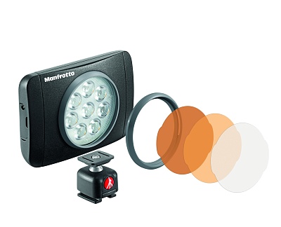 Осветитель Manfrotto MLUMIEMU-BK LED Lumie Muse 5600K, светодиодный для видео и фотосъемки 